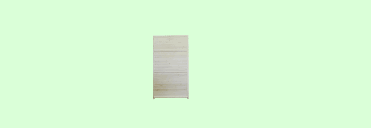 armadio-da-esterno in legno solido bianco